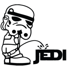 Наклейка «Jedi Sucks»