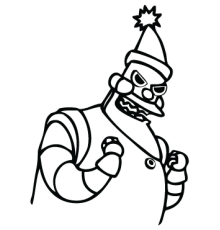 Наклейка «RoboSanta»