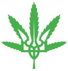 Наклейка «Тризуб / Трезубец Ganja Style»