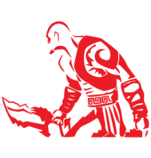 Наклейка «Kratos God of War v2»