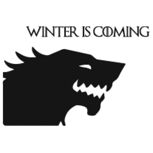 Наклейка «Winter is Coming»