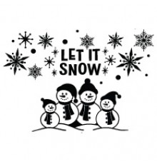 Наклейка «Let It Snow»