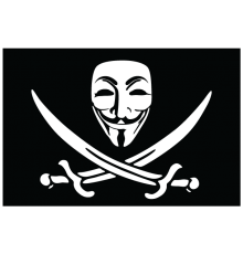 Наклейка «Anonymous Flag»