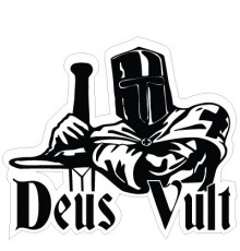 Наклейка «Deus Vult v2»