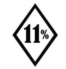 Наклейка «11%»