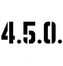 Наклейка «4.5.0.»