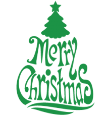 Наклейка «Merry Christmas»