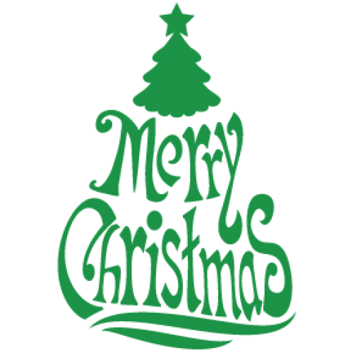 Наклейка «Merry Christmas»