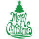 Наклейка «Merry Christmas»
