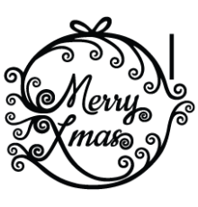 Наклейка «Merry Xmas»