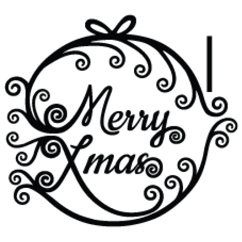 Наклейка «Merry Xmas»
