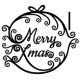 Наклейка «Merry Xmas»