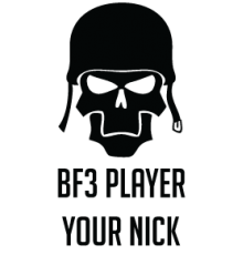 Наклейка «BF3 Player»
