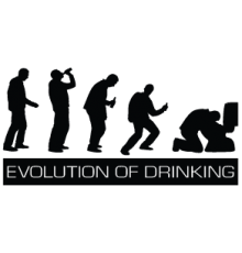 Наклейка «Evolution of Drinking»