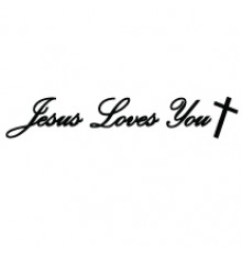 Наклейка «Jesus Loves You»