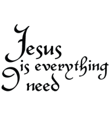 Наклейка «Jesus Is Everything I Need»