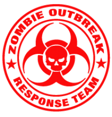 Наклейка «Zombie Outbrake Response Team»