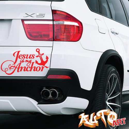 Наклейка «Jesus is my Anchor»
