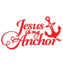 Наклейка «Jesus is my Anchor»
