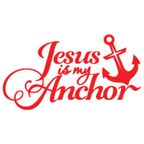 Наклейка «Jesus is my Anchor»