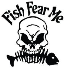 Наклейка «Fish fear me»