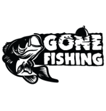 Наклейка «Gone Fishing»