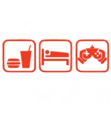 Наклейка «Eat Sleep Game»