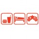 Наклейка «Eat Sleep Game»