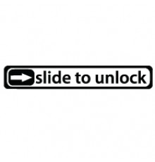 Наклейка «Slide to unlock»