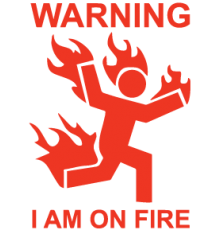Наклейка «Warning ...»