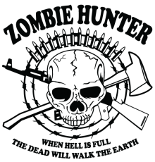 Наклейка «Zombie Hunter»