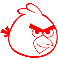 Наклейка «Angry Birds v3»