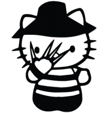 Наклейка «Hello Kitty FKS»