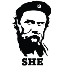 Наклейка «SHE»