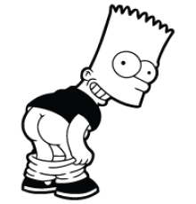 Наклейка «Bart Simpson»