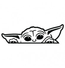 Наклейка «Baby Yoda v3»