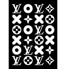 Наклейки «LV» светоотражающие