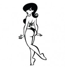 Наклейка «Pin Up»