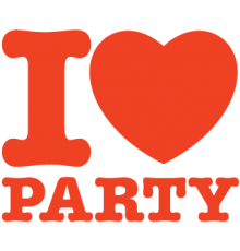 Наклейка «I Love Party»