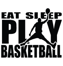 Наклейка «Eat Sleep Play Basketball»