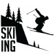 Наклейка «Лижник v3»
