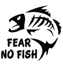 Наклейка «Fear No Fish»