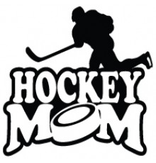 Наклейка «Hockey Mom v9»