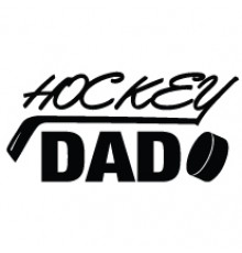 Наклейка «Hockey Dad v6»