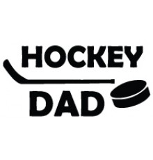 Наклейка «Hockey Dad v7»