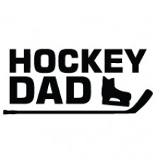 Наклейка «Hockey Dad v8»