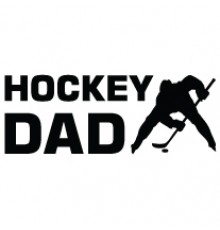 Наклейка «Hockey Dad v9»