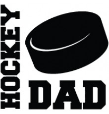 Наклейка «Hockey Dad v10»