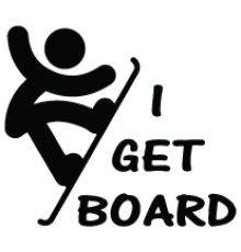 Наклейка «I Get Board»