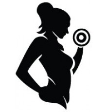 Наклейка «Fitness Girl v4»